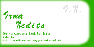 irma nedits business card